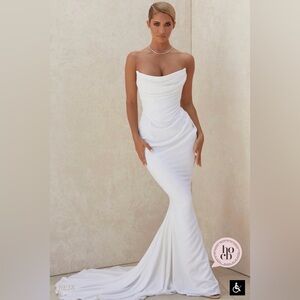 House of CB White Strapless Gown ESMEE